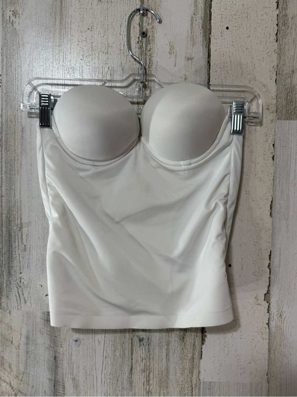 Felina White Strapless Longline Bustier